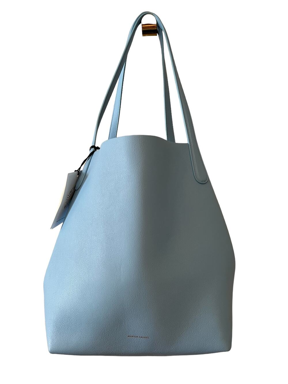 Mansur Gavriel Everyday Soft Leather Tote Bag Sky Blue